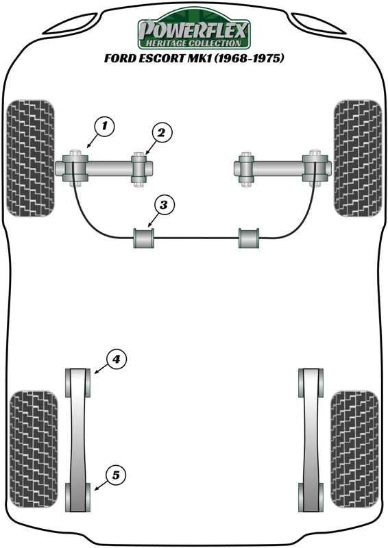 Ford (PFR19-408H) Leaf Spring Mount Front