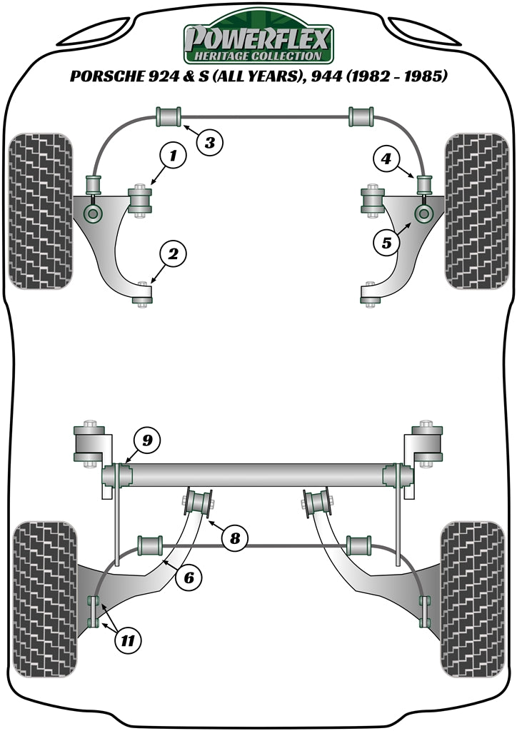 Porsche (PFF57-209-14H) Rear Anti Roll Bar Bush 14mm