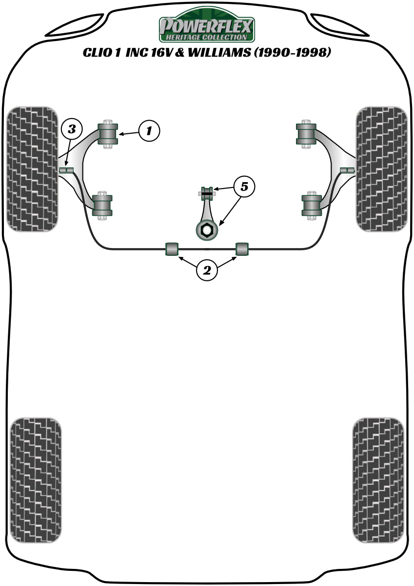 Renault (PFF60-206KH) Engine Dogbone Mount Kit (Williams)