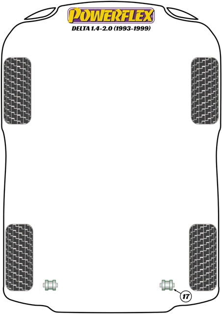 Lancia (PFF1-801H) Front Lower Wishbone Front Bush