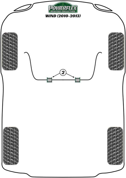 Renault (PFF60-202-22H) Front Anti Roll Bar Inner Bush 22mm