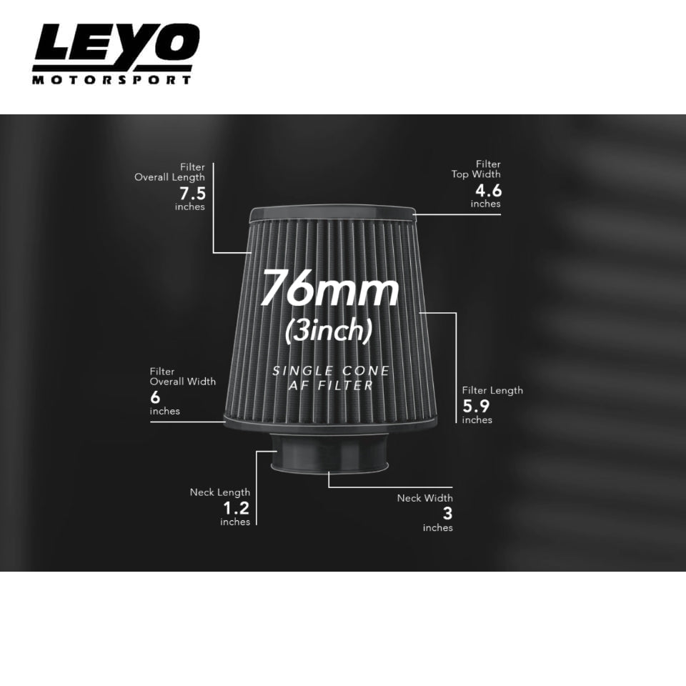 Leyo Motorsport High Flow Air Filter 76mm
