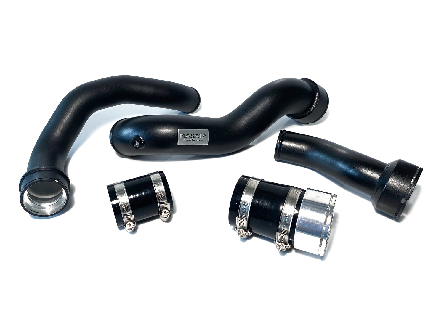 Masata BMW Mini B38 B48 F45 F46 F54 F55 F56 F57 Aluminium Chargepipe & Turbo to Intercooler Pipe (220i, X1 20i, Cooper & Cooper S)