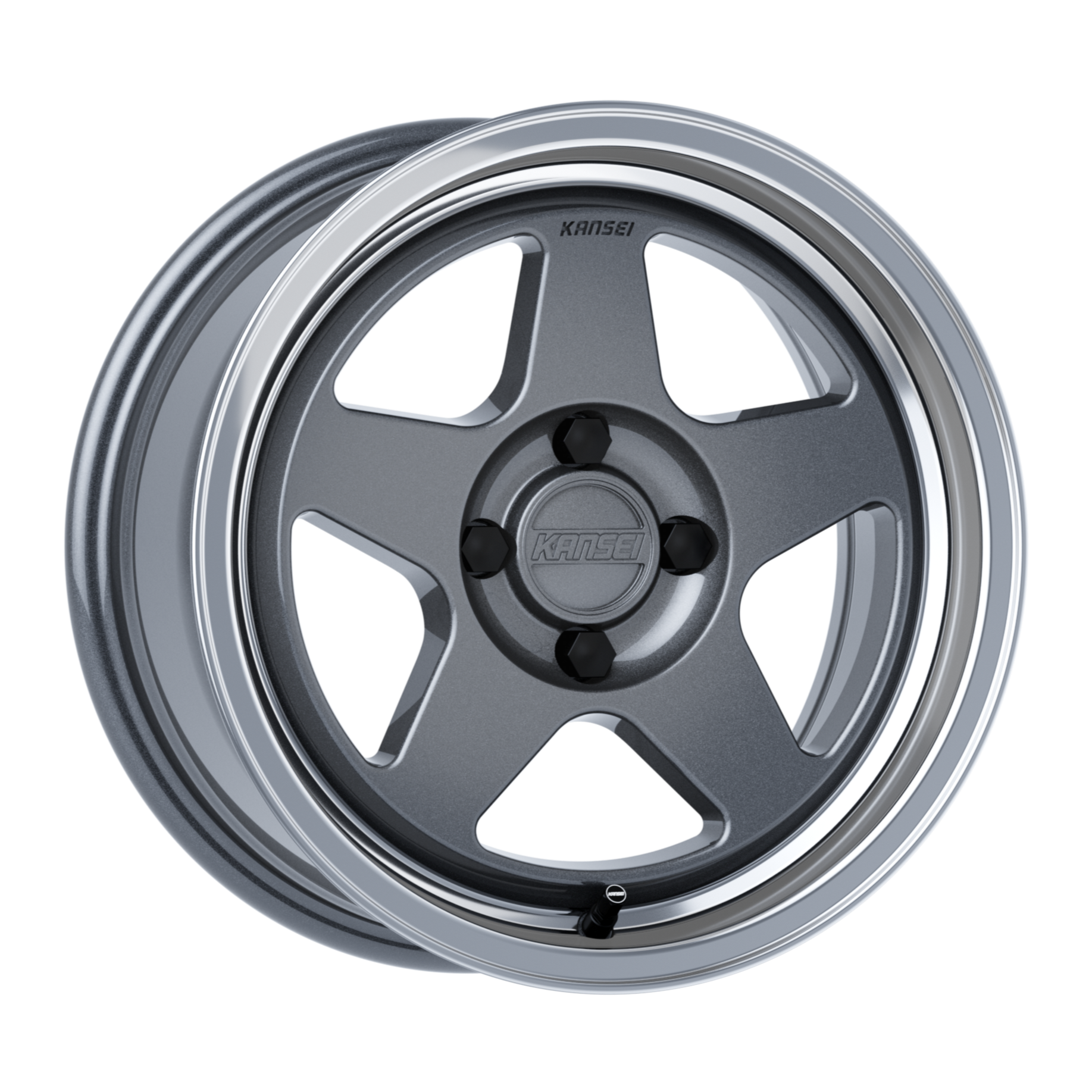 Kansei Wheels K12GM-KNP Gloss Gunmetal