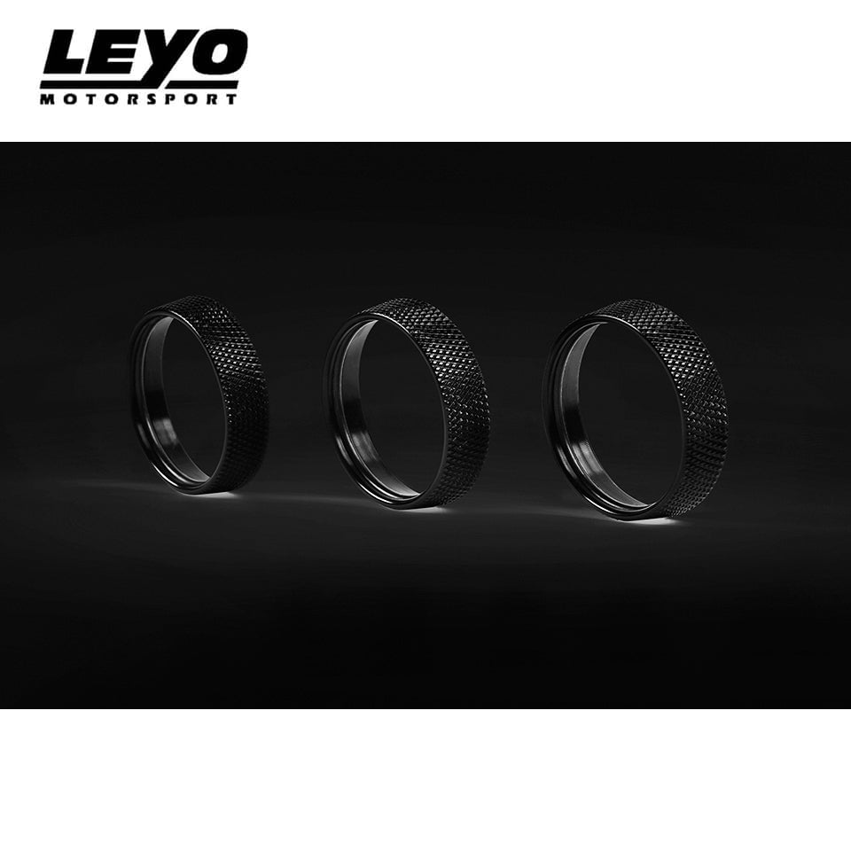 Leyo Motorsport Billet Aluminum Knobs (3 pcs) (Black)