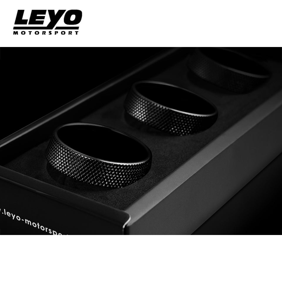 Leyo Motorsport Billet Aluminum Knobs (3 pcs) (Black)