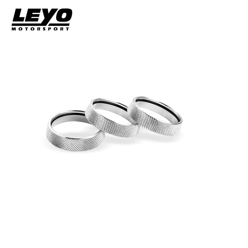 Leyo Motorsport Billet Aluminum Knobs (3 pcs) (Silver)