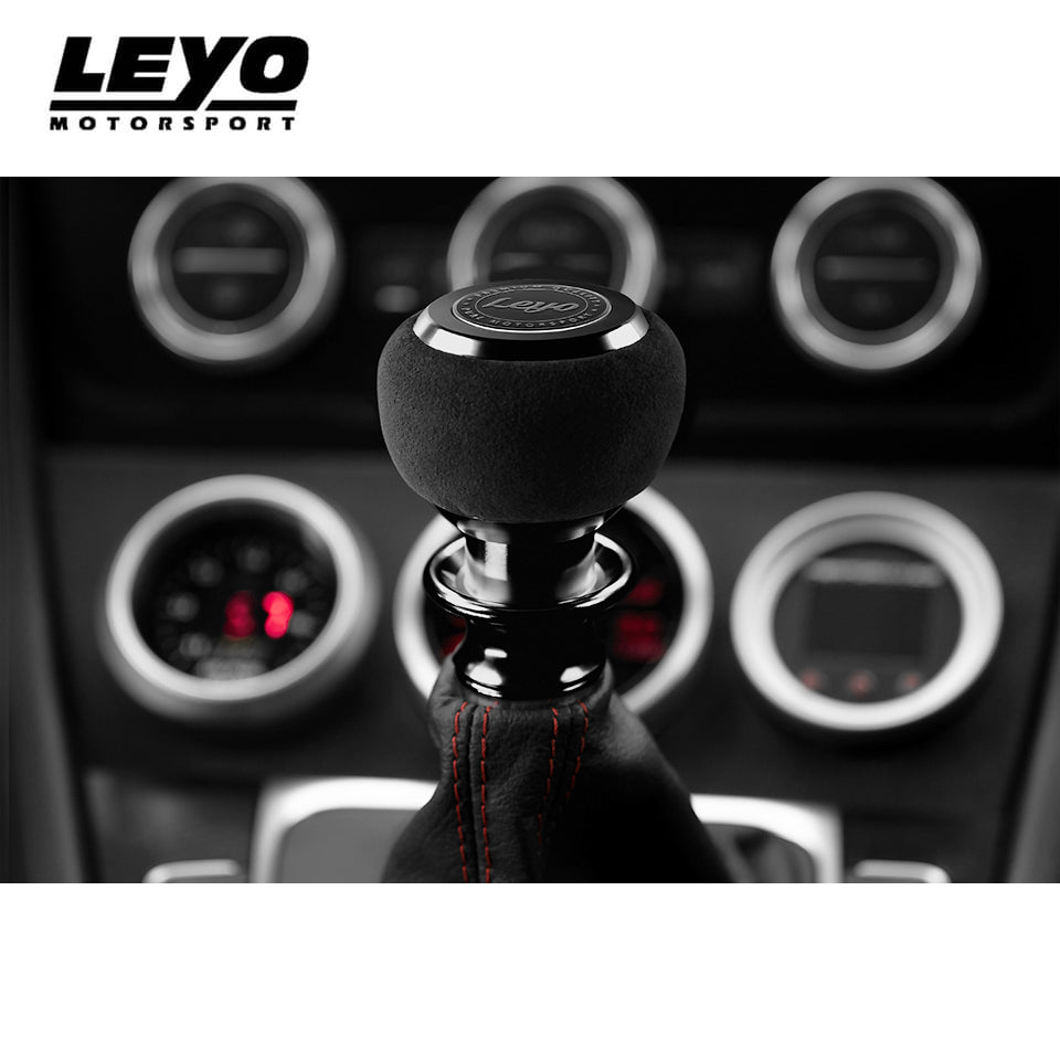 Leyo Black Alcantara DSG Shift Knob (Black Anodized)
