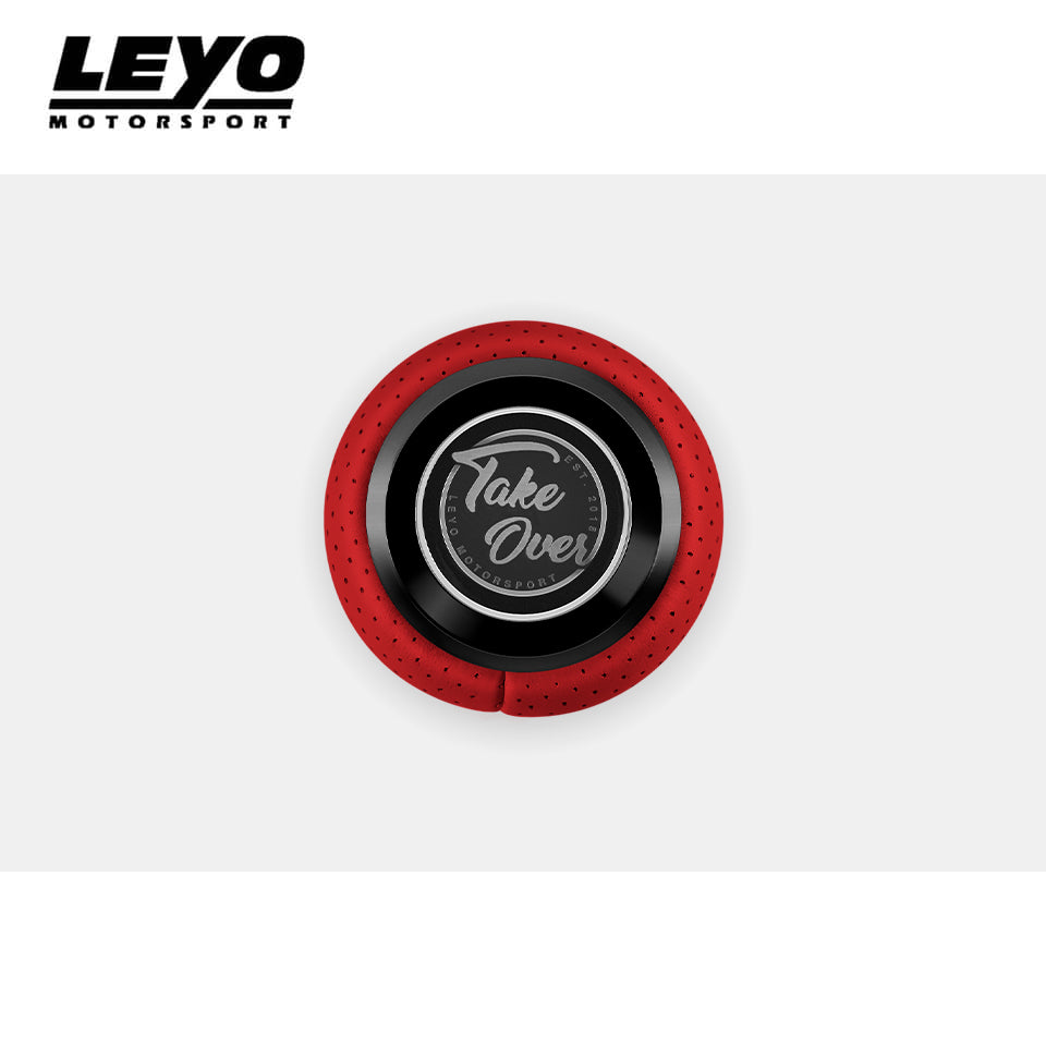 Leyo Red Nappa DSG Shift Knob (Black Anodized)