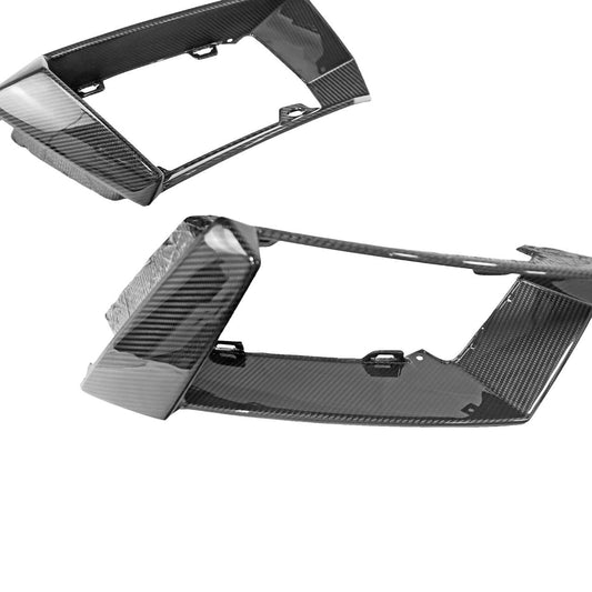 Fabspeed Carbon Fiber Front Bumper Air Intake Finishers - Lamborghini Aventador (FS-CF-LAM-AVFBF)