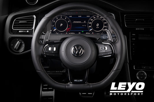 Leyo MK7 Golf GTI / R Billet Paddle Shift Extension (Black) Gen.2