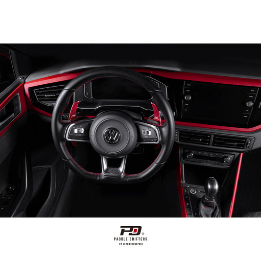 Leyo MK7 Golf GTI / R Billet Paddle Shift Extension (Red) Gen.2