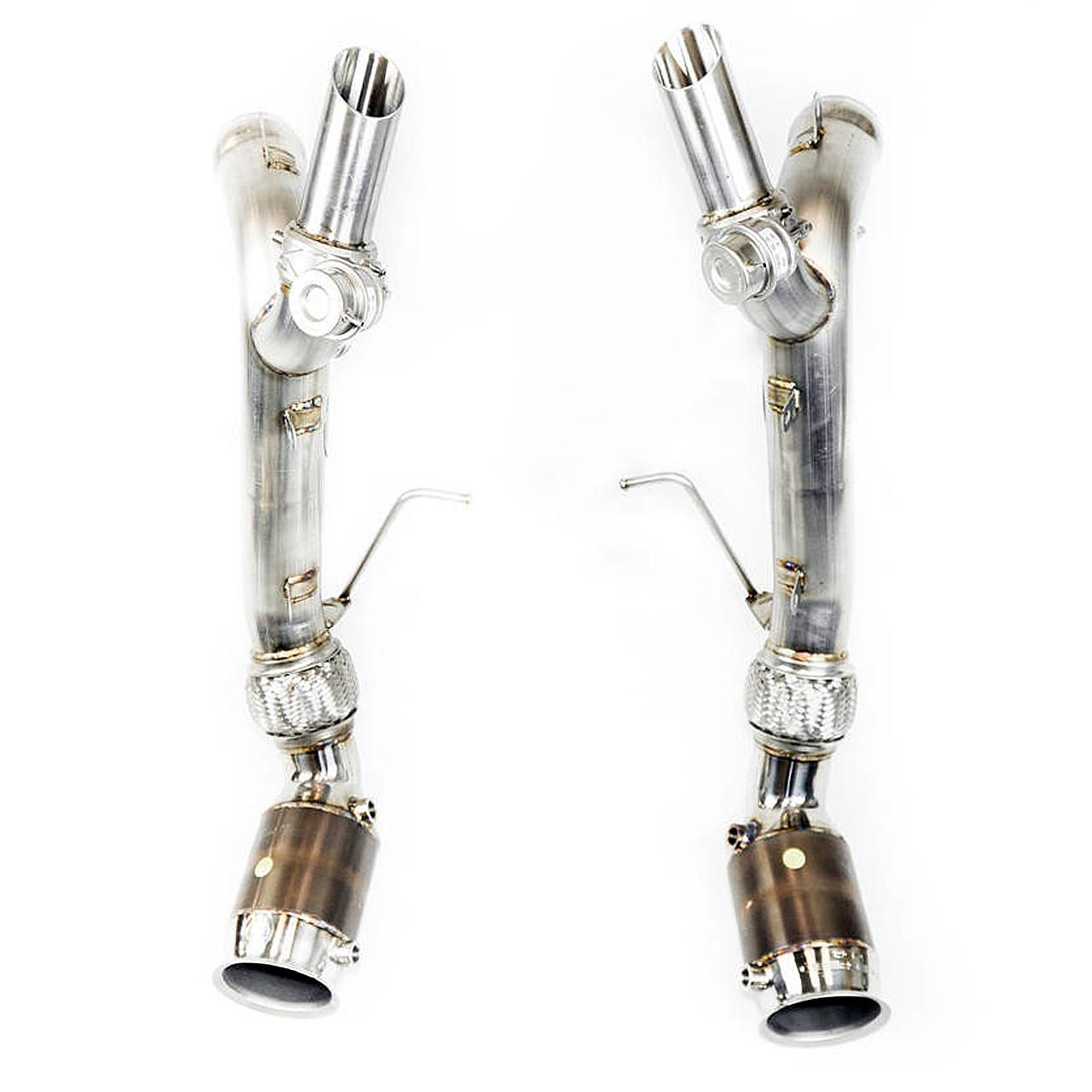 Fabspeed McLaren 570S / 540C "600LT Style" Valvetronic Sport Catalytic Converter Exhaust System (FS.MCL.570S.SC918V)