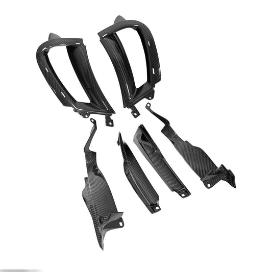 Fabspeed Carbon Fiber Right and left Front Fender Air Inlet Scoops With Brackets - McLaren 720S (FS-CF-MCL-720FFASB)