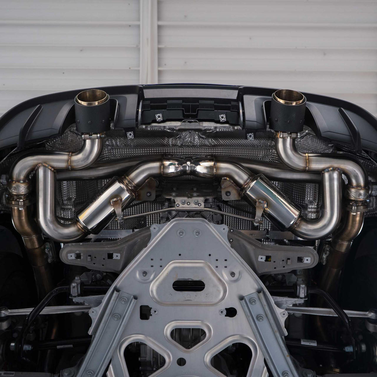 Fabspeed Porsche 718 GT4 / GTS / Spyder Valvetronic X-Pipe Exhaust System 2020 Onwards (FS.POR.718GT4.VLVXXX)