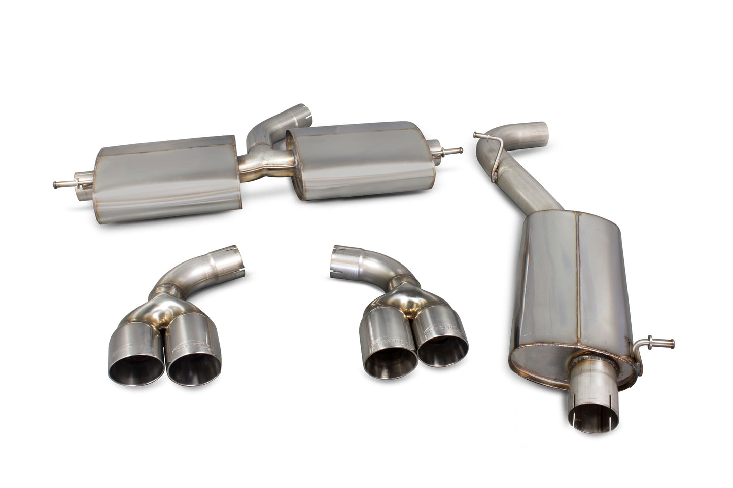 Audi Tt Mk2 3.2 V6/Tt S Mk2 Resonated Cat-Back System (SAU026)