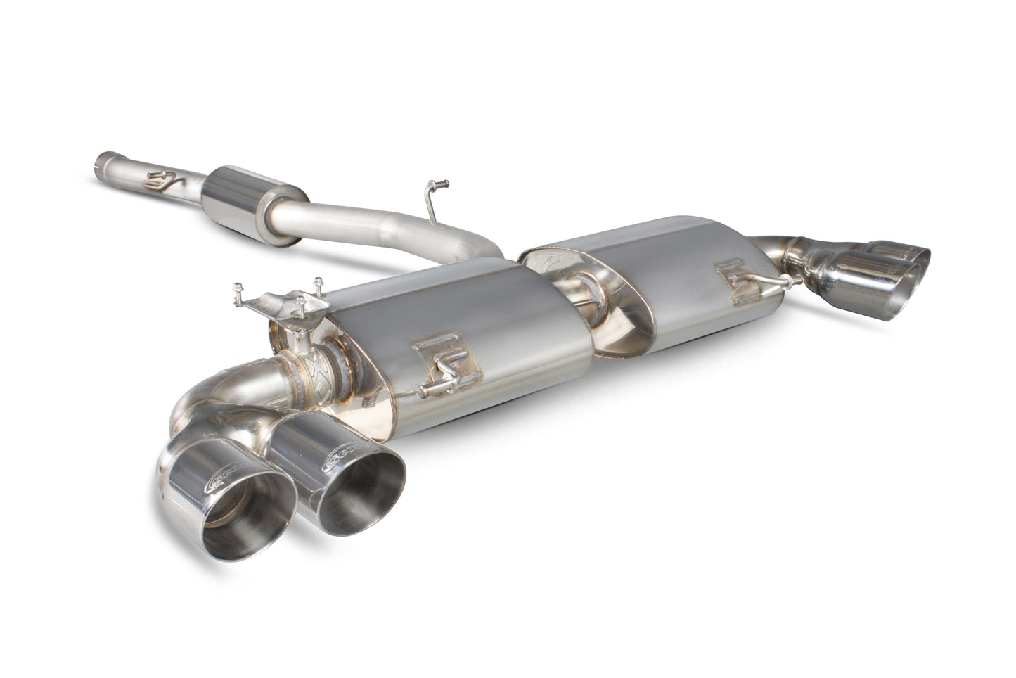 Audi S1 2.0 TFSI Quattro Resonated Cat-Back System With Electronic Valves (SAU045D)