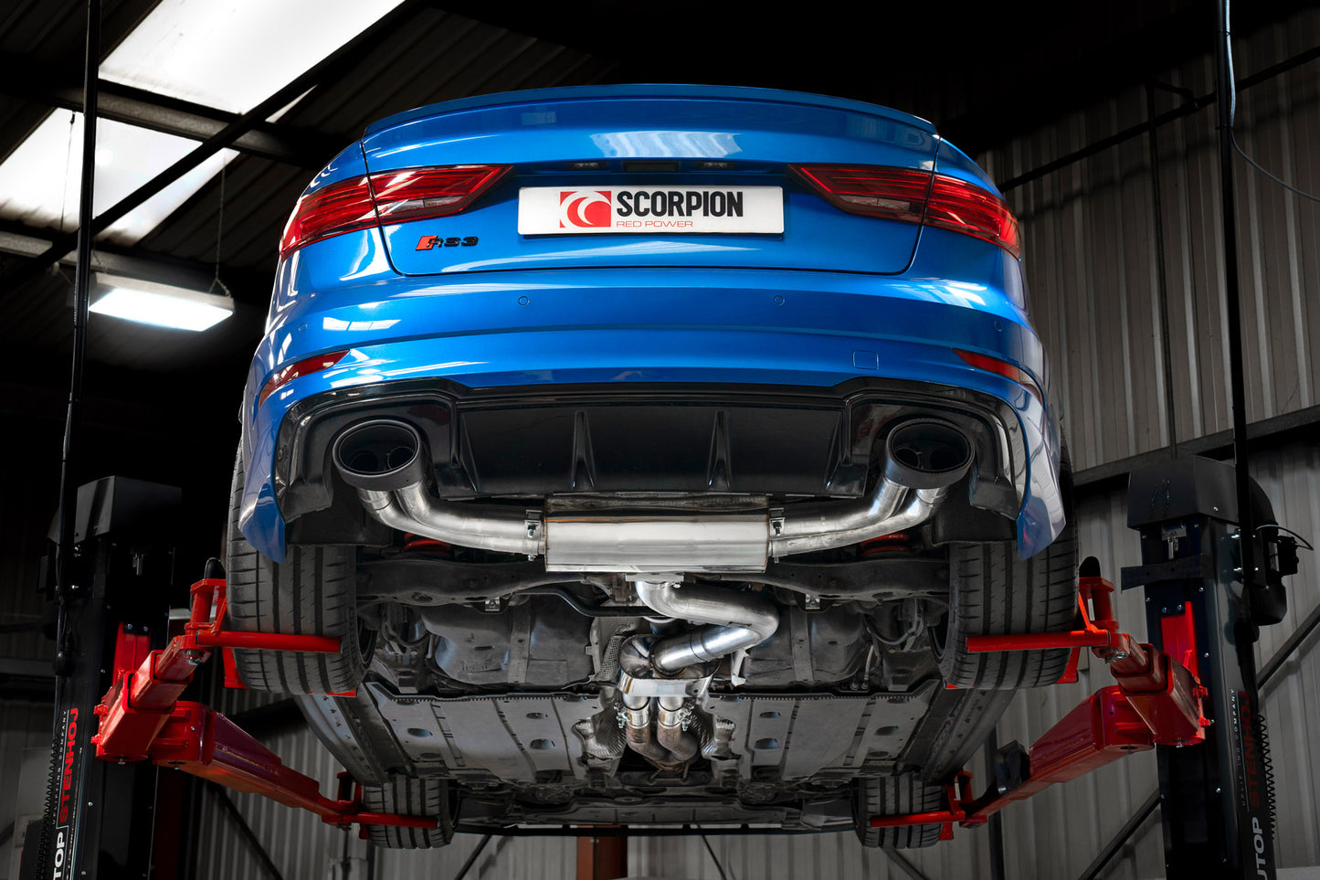 Audi RS3 Saloon 8V (GPF And Non-GPF Models) Resonated Cat/GPF-Back System Without Valves (SAU084CF)