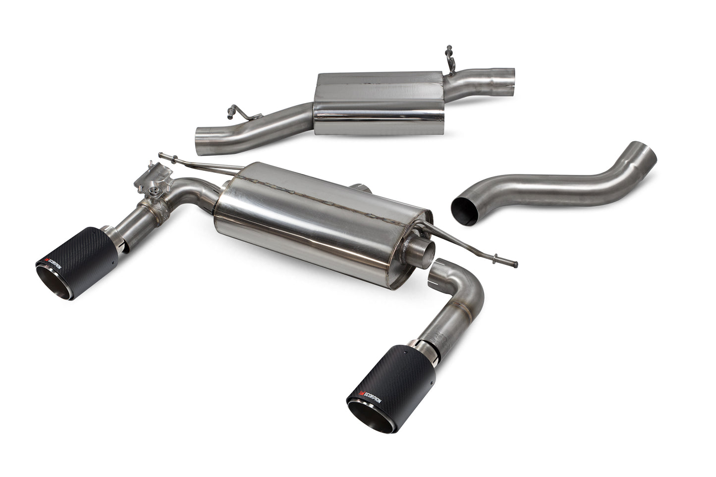 Audi Tt Mk3 2.0 TFSI Quattro Coupe Non GPF Model Only Resonated Cat-Back System With Electronic Valves (SAU085CF)
