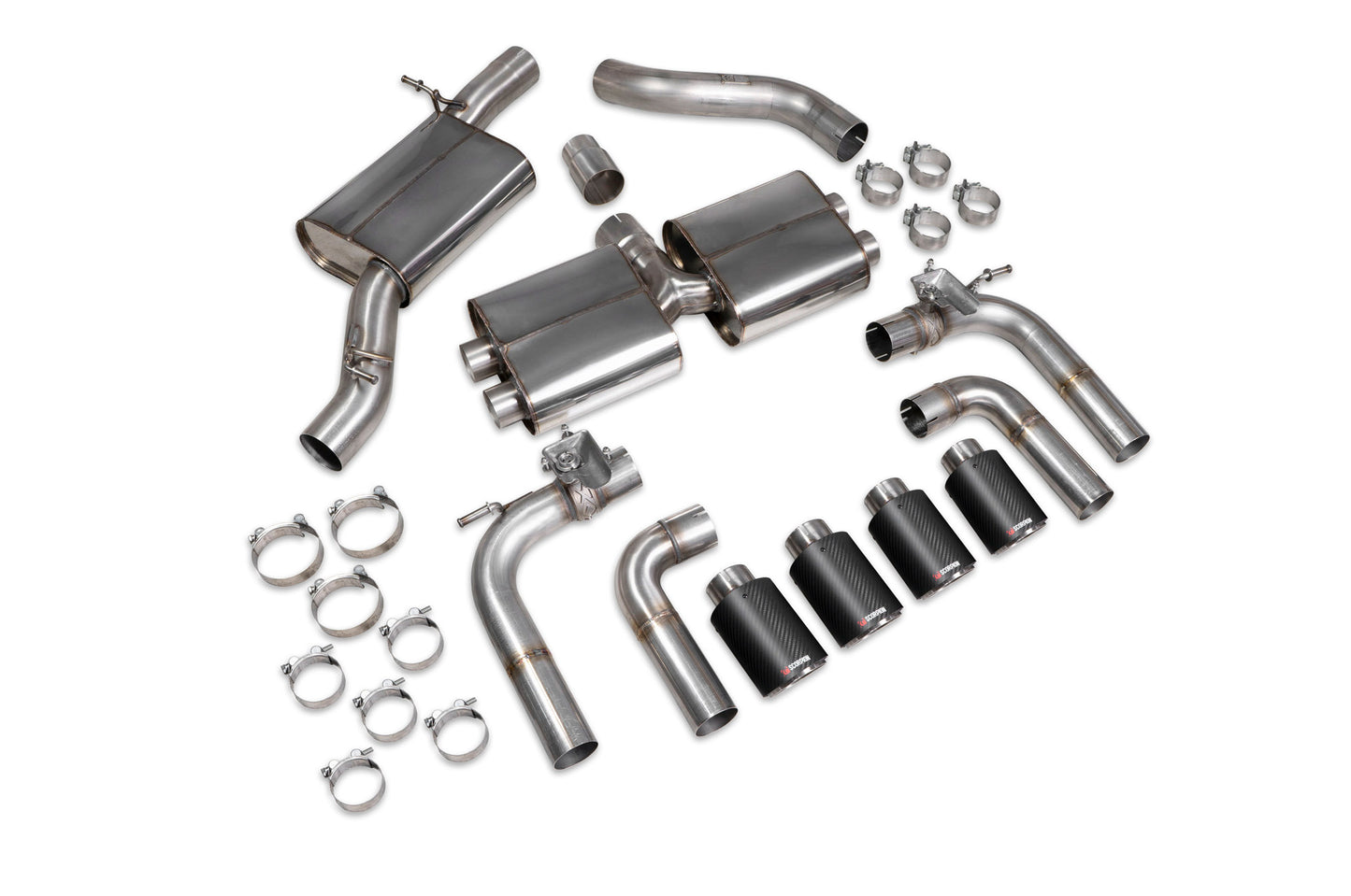 Audi S3 Saloon 8V Resonated Cat/GPF-Back System With Valves (SAU096CF)