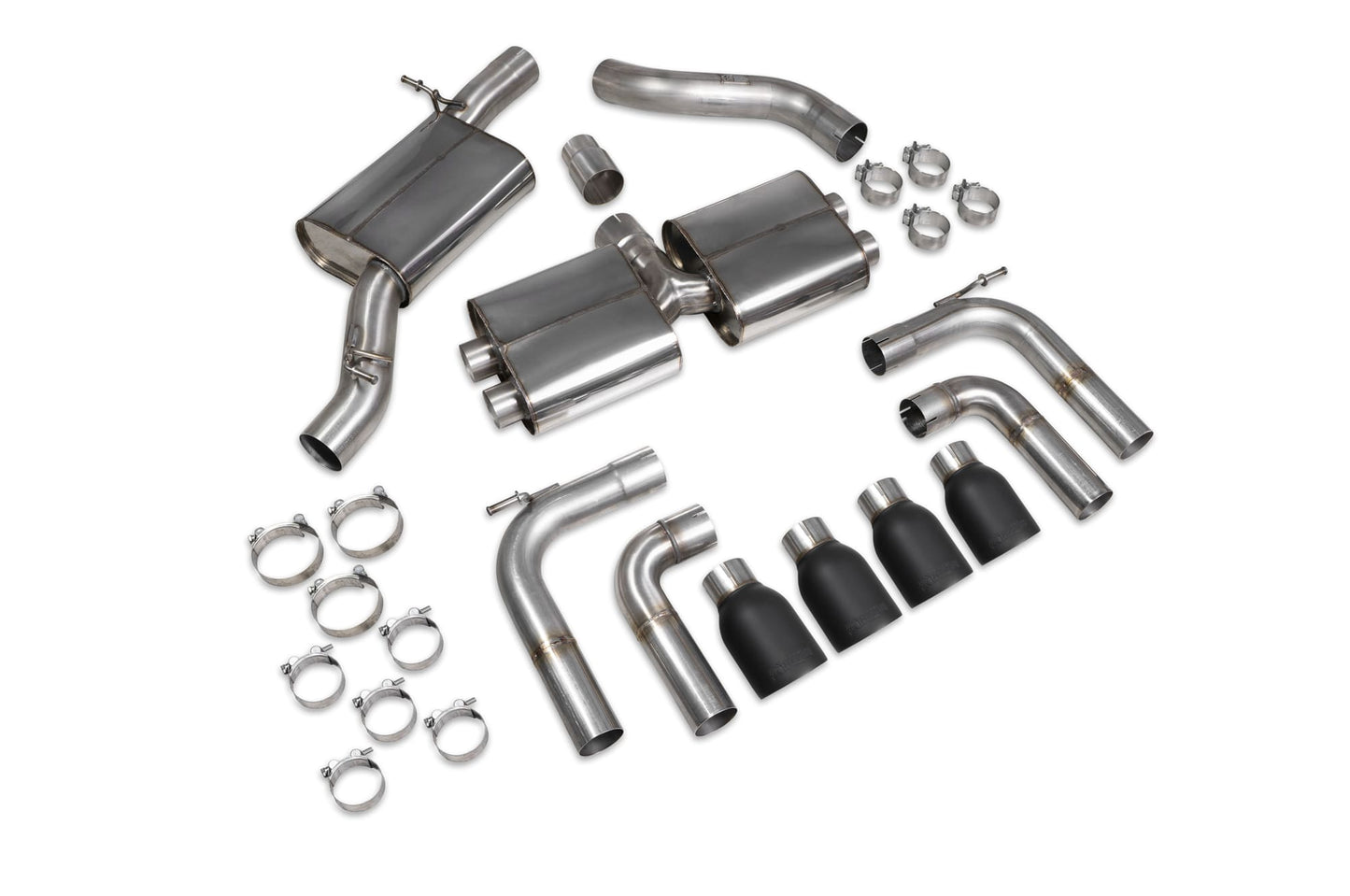 Audi S3 Saloon 8V Resonated Cat/GPF-Back System Without Valves (SAU097C)