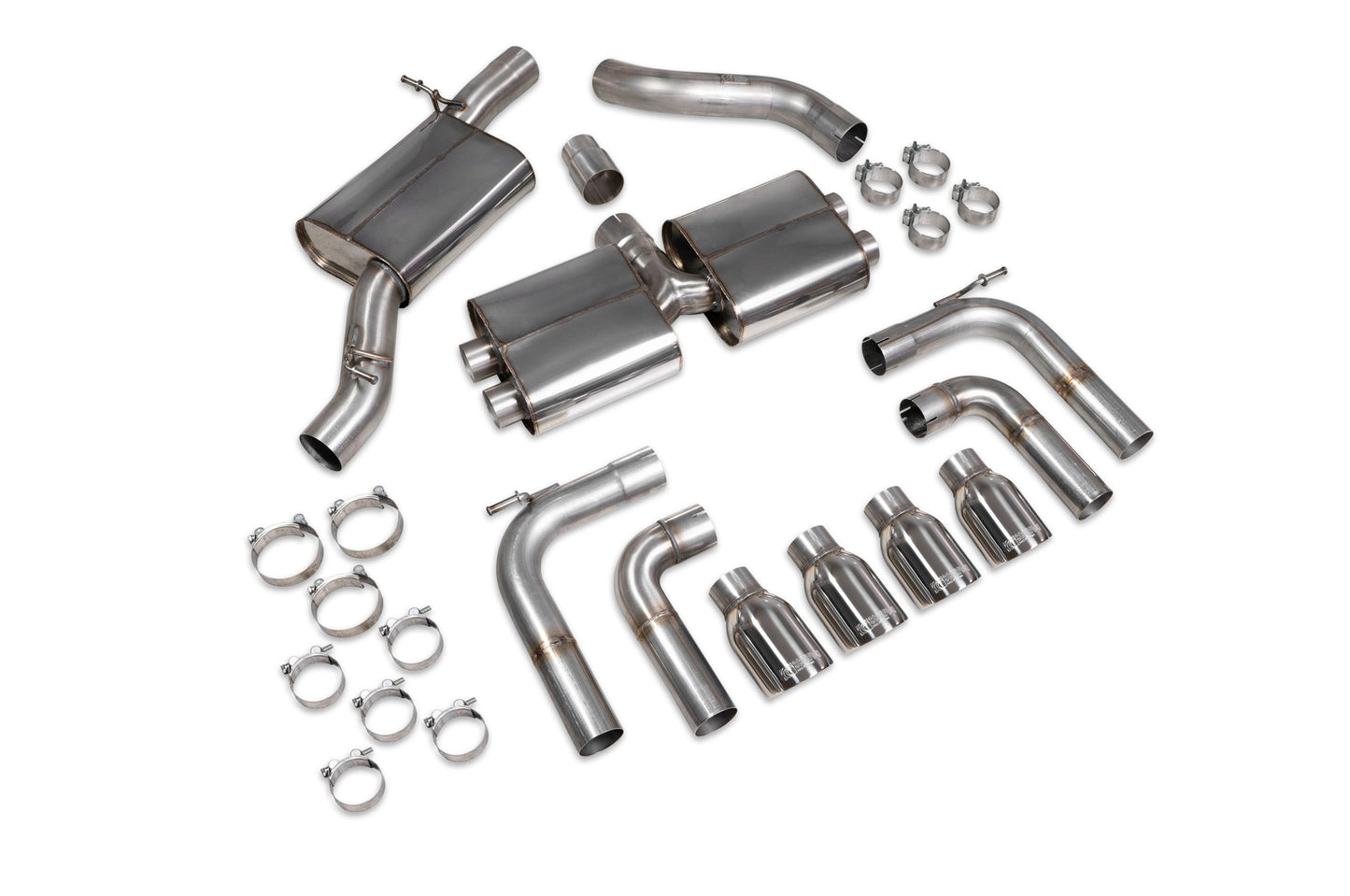 Audi S3 Saloon 8V Resonated Cat/GPF-Back System Without Valves (SAU097)