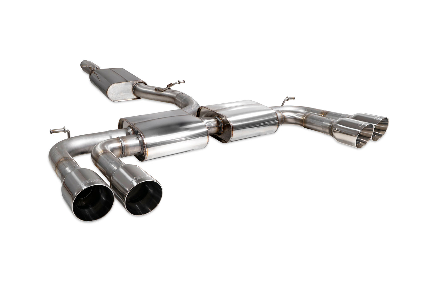 Audi S3 Saloon 8V Resonated Cat/GPF-Back System Without Valves (SAU097)