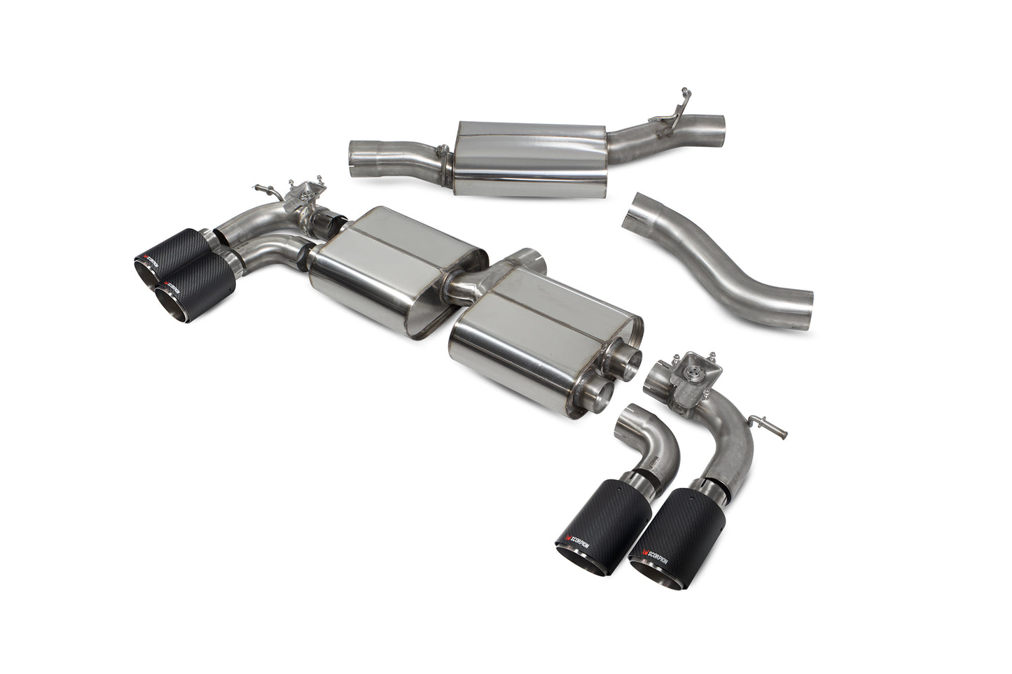 Audi S3 3-Door/Sportback 8V Resonated Cat/GPF-Back System With Valves (SAU108CF)