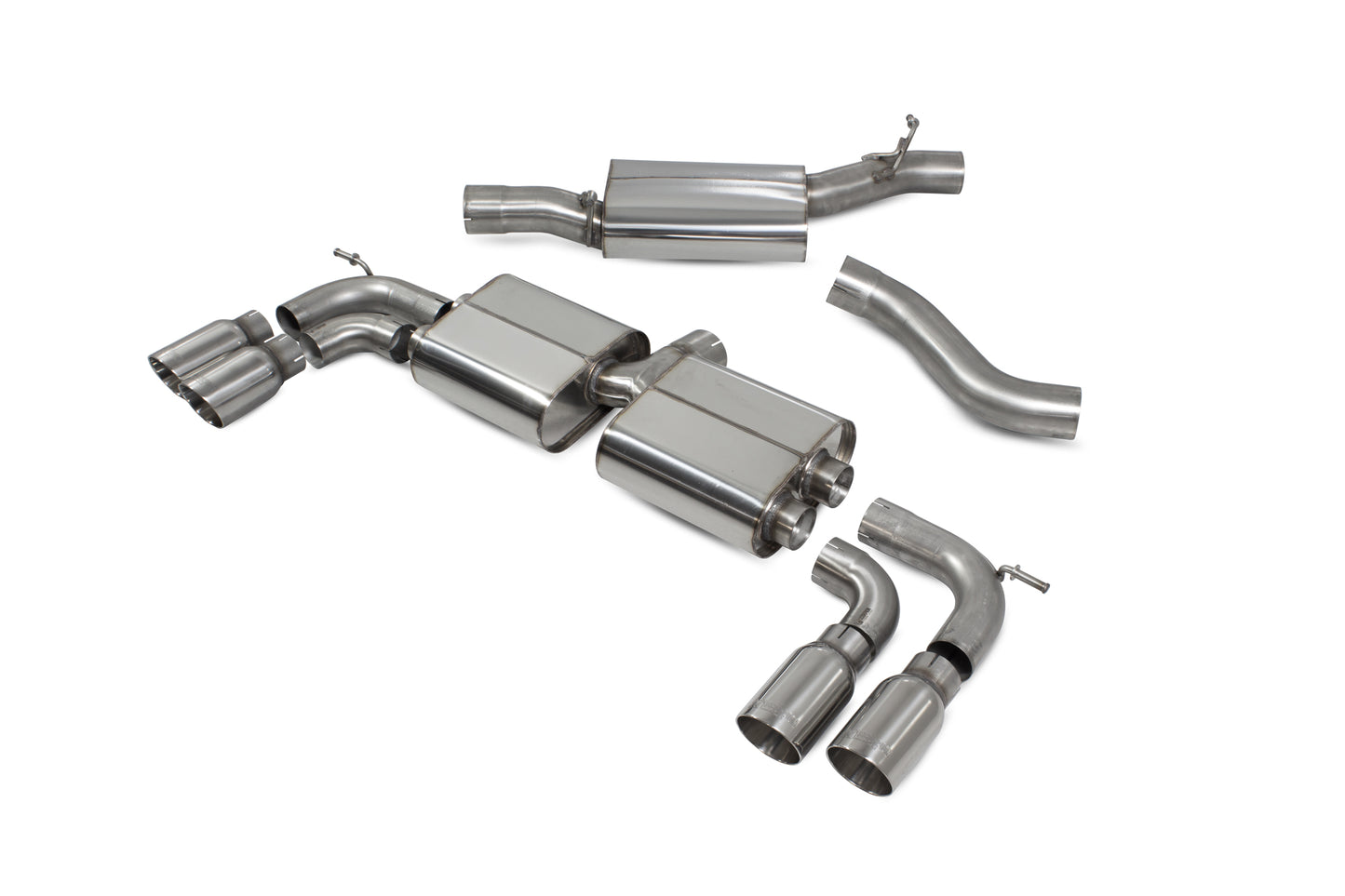 Audi S3 3-Door/Sportback 8V Resonated Cat/GPF-Back System Without Valves (SAU109)