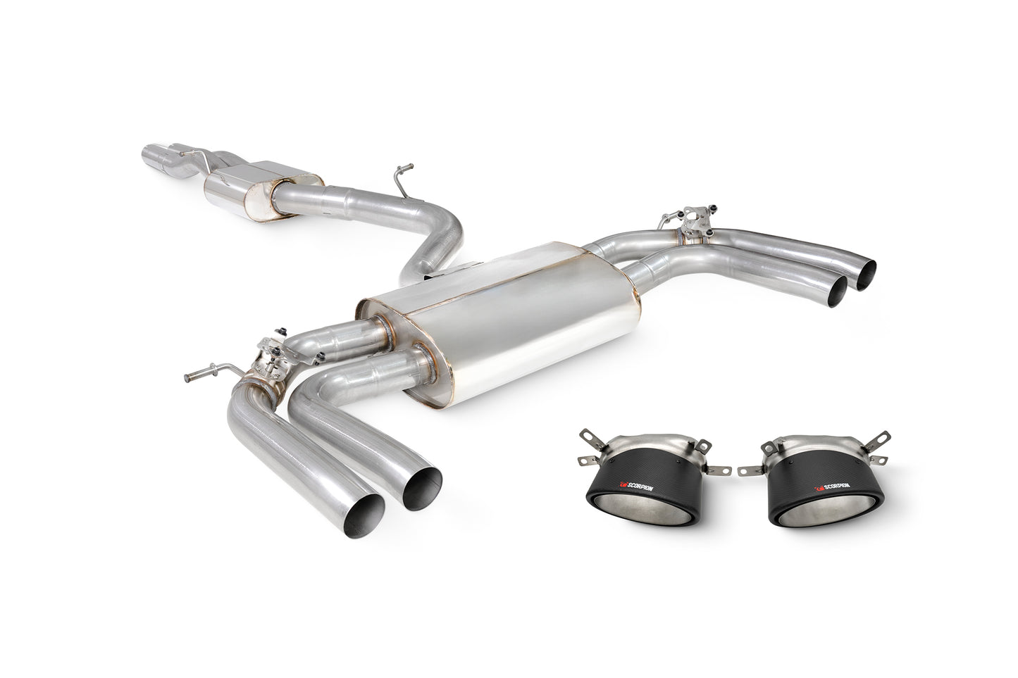 Audi RS3 8Y Saloon Resonated Cat/GPF-Back System With Valves (SAU115CF)