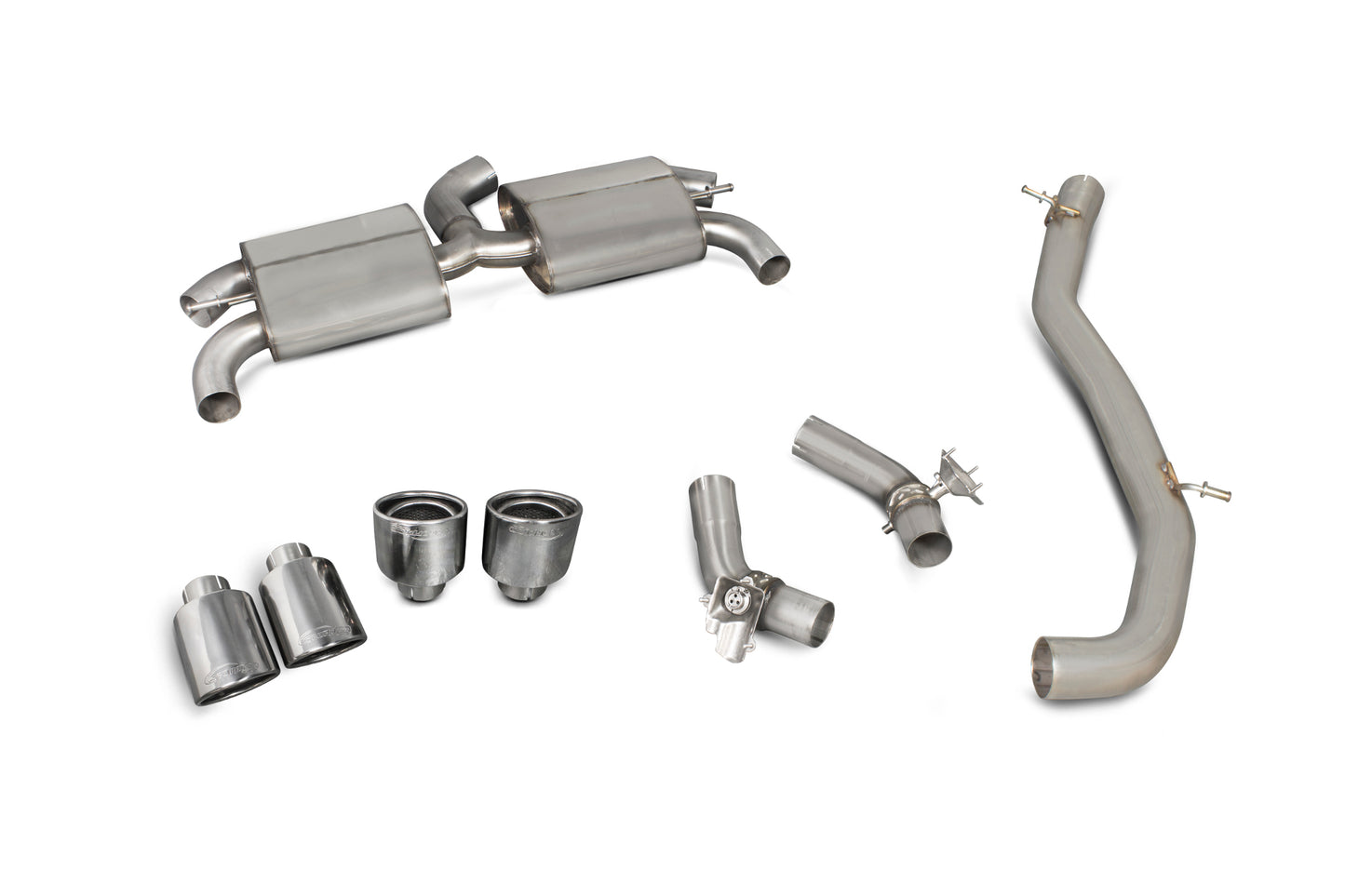 Audi Tt S Mk3 Non GPF Model Only (Coupe Models Only) Non-Resonated Cat-Back System (With Valves) (SAUS055)
