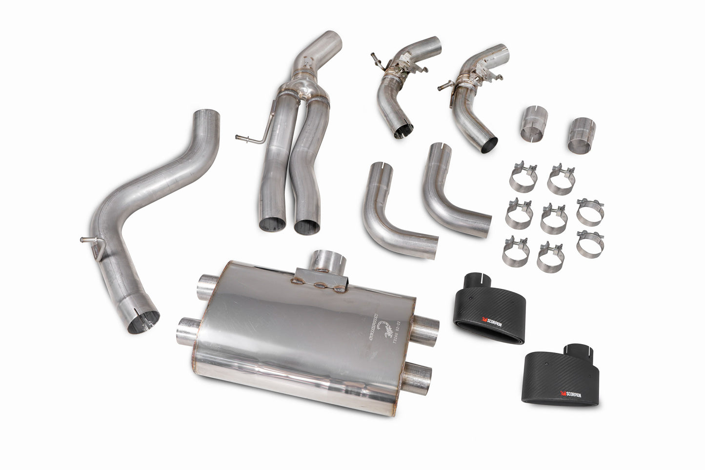 Audi RS3 Saloon 8V (GPF And Non-GPF Models) Non-Resonated Cat/GPF-Back System With Valves (SAUS083CF)