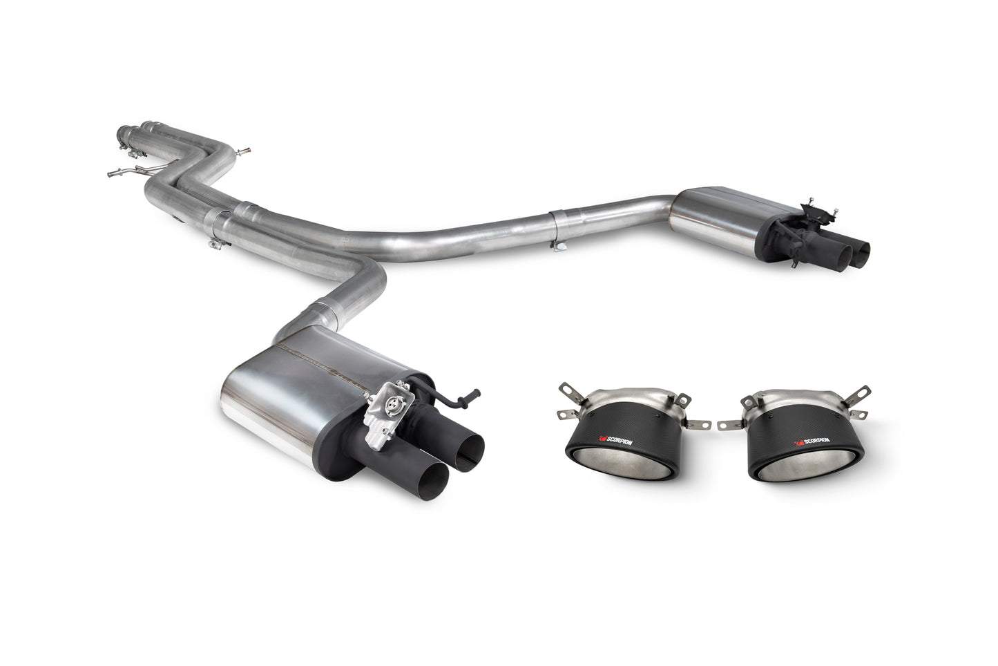 Audi RS6 Avant C7 Non-Resonated Half System With Trims (SAUS087CF)