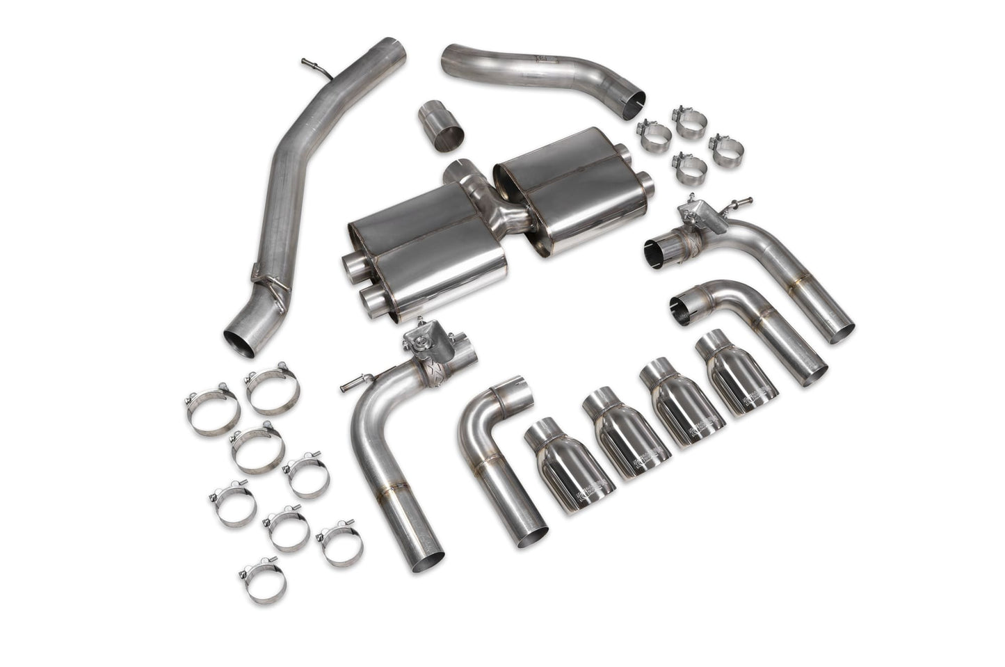 Audi S3 Saloon 8V Non-Resonated Cat/GPF-Back System With Valves (SAUS096)