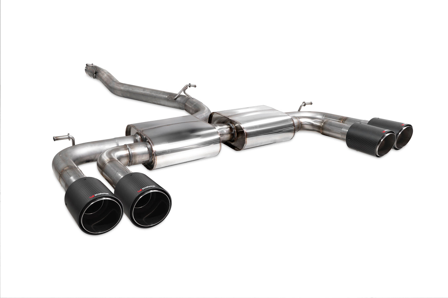 Audi S3 Saloon 8V Non-Resonated Cat/GPF-Back System Without Valves (SAUS097CF)
