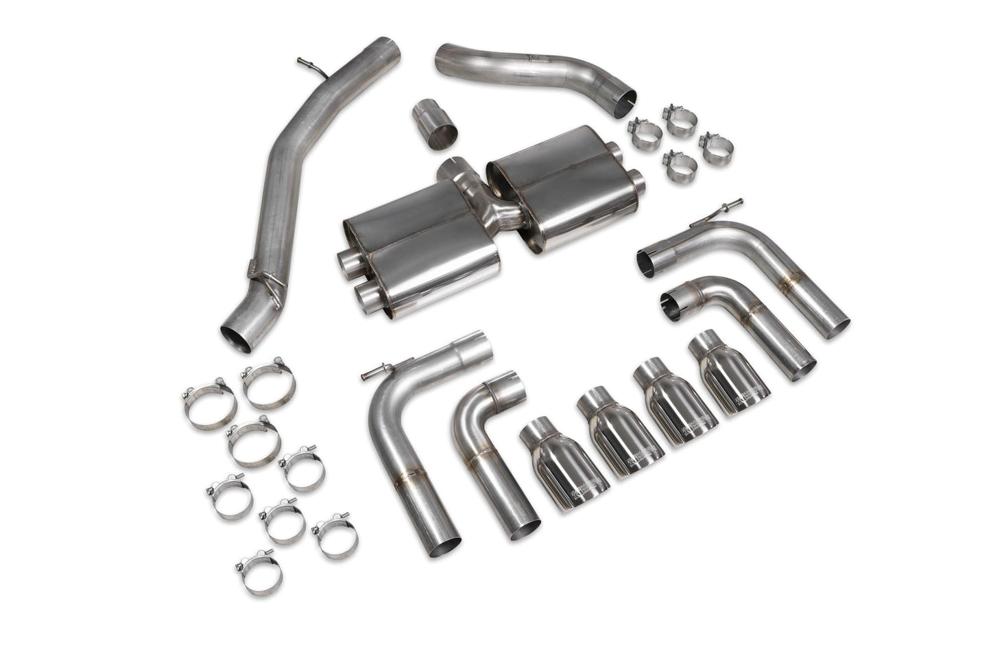 Audi S3 Saloon 8V Non-Resonated Cat/GPF-Back System Without Valves (SAUS097)
