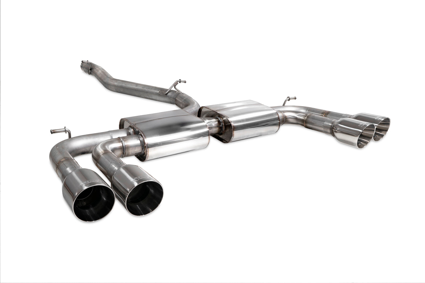 Audi S3 Saloon 8V Non-Resonated Cat/GPF-Back System Without Valves (SAUS097)