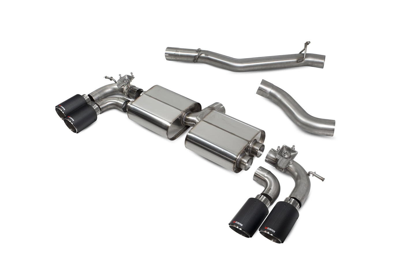 Audi S3 3-Door/Sportback 8V Non-Resonated Cat/GPF-Back System With Valves (SAUS108CF)