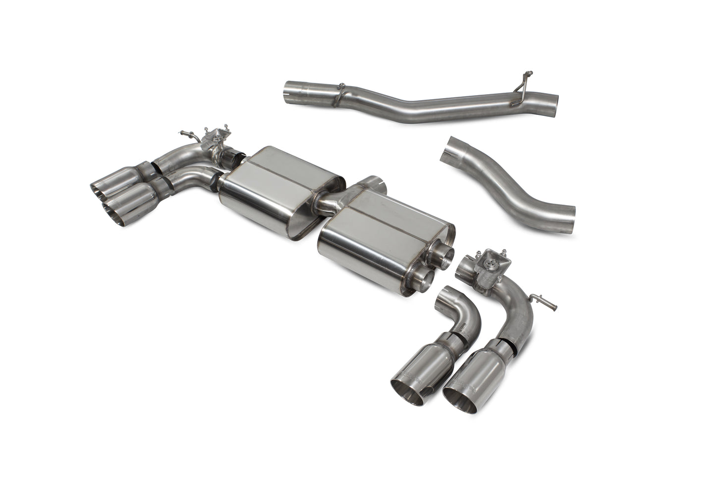 Audi S3 3-Door/Sportback 8V Non-Resonated Cat/GPF-Back System With Valves (SAUS108)
