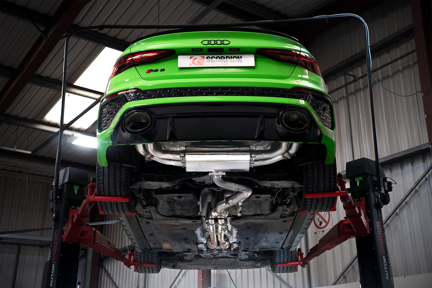 Audi RS3 8Y Saloon Non-Resonated Cat/GPF-Back System With Elec Valves (SAUS115)
