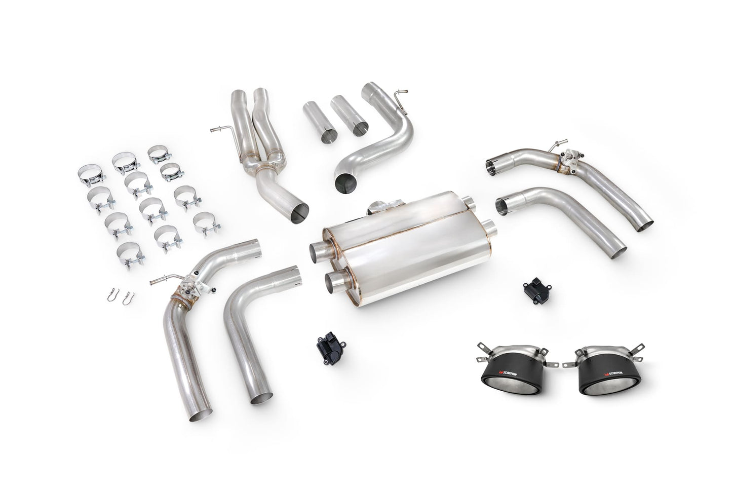 Audi RS3 8Y Saloon Non-Resonated Cat/GPF-Back System With Elec Valves (SAUS115CF)