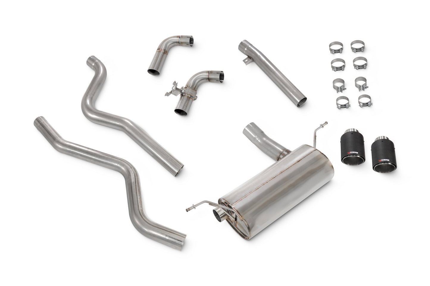 Bmw 340I F30/F31 15-18 & 440I F32/F33/F36 16-18 Including XDrive Non-Resonated Cat-Back System (SBMS094CF)