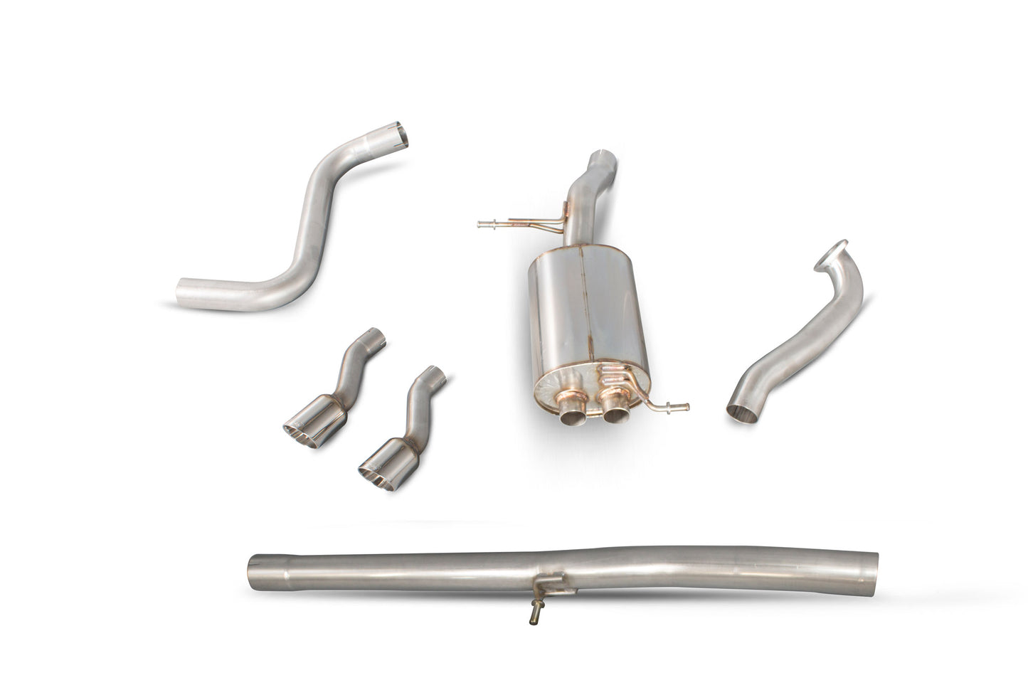 Ford Fiesta Ecoboost 1.0T 100,125 & 140 Ps (Zetec S Rear Valance Required) Non-Resonated Cat-Back System (SFDS078ECO)