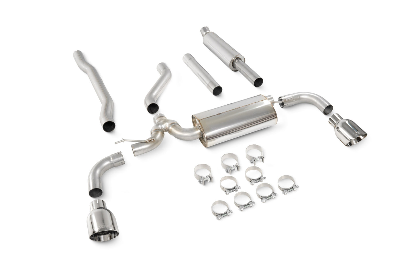Mini Clubman F54 Cooper S 15-18 Non GPF Models Resonated Cat-Back System (SMN029)