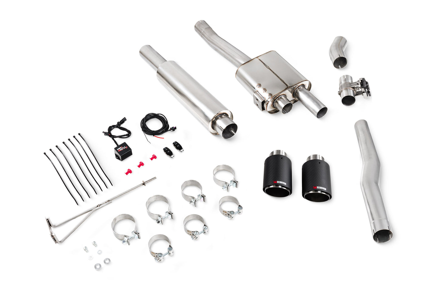 Mini Cooper S F56, Non-GPF Model Only Tunr Resonated Cat-Back System With Valve (SMN031CF)