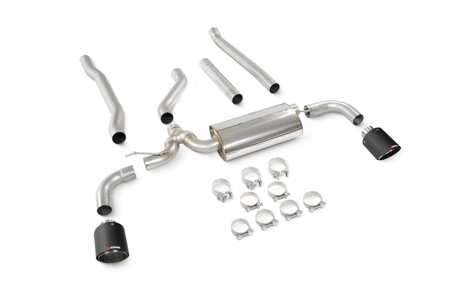 Mini Clubman F54 Cooper S 15-18 Non GPF Models Non Resonated Cat-Back System (SMNS029CF)
