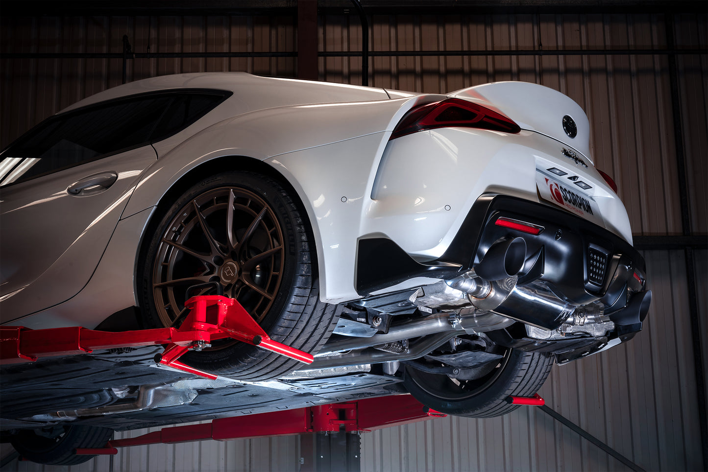 Toyota Supra A90 - 3.0T Non-GPF (Row) Cat-Back Black Ceramic Daytona (STYS012C)