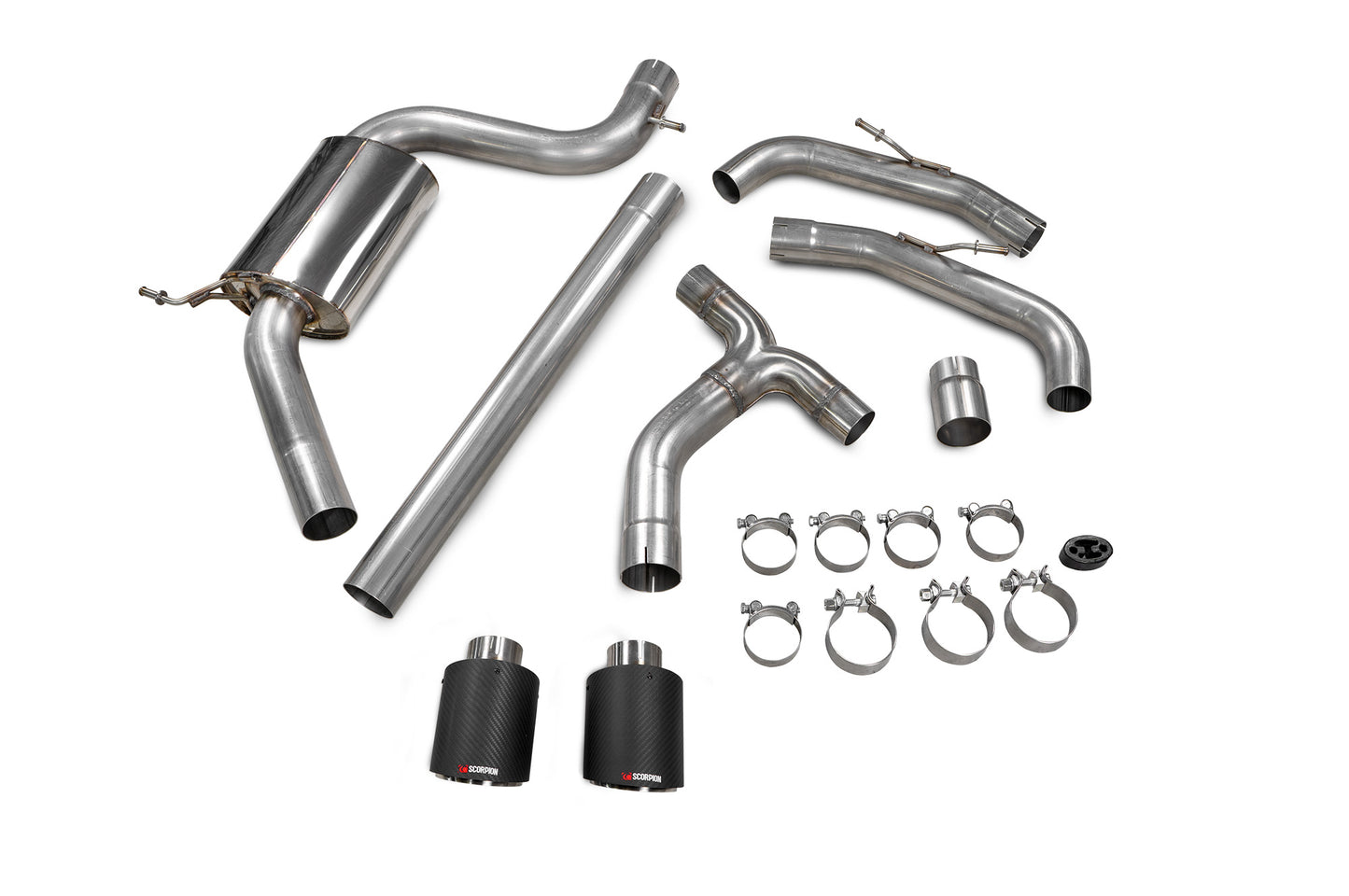 Volkswagen Golf Mk8 / Mk 8.5 GTI Clubsport Non-Resonated GPF-Back System (SVWS069CF)