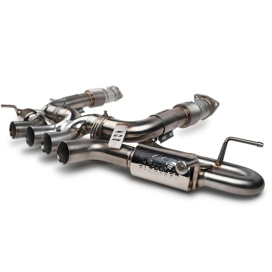 Fabspeed Chevrolet Corvette C8 Stingray / E-Ray Valved Center Exit Conversion Exhaust System 2023 Onwards (FS.CHEVY.C8CECK.VLV)