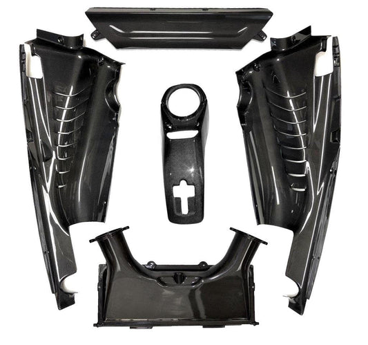 Fabspeed Carbon Fiber 5 Piece Engine Bay Set - Ferrari 488 GTB Coupe (FS-CF-FER-488EBPC5)
